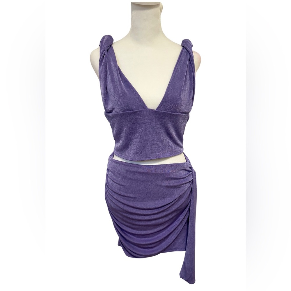 Akira 2 Piece Set 💜 Matching Top and Skirt Bodycon size M
